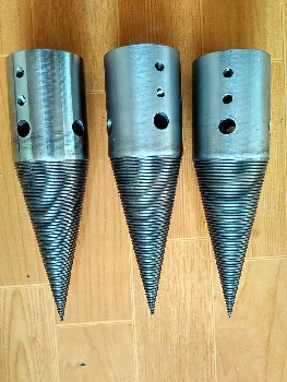 劈木新利器 劈柴钻头与分裂锥的完美结合